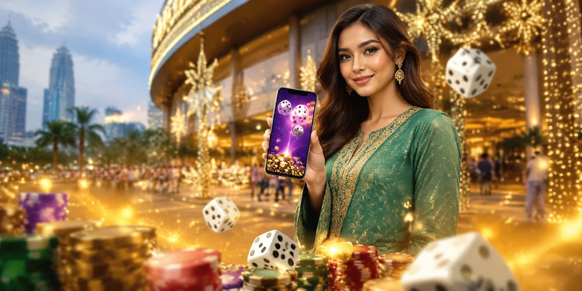 Permainan dadu bergaya perayaan Hari Raya di Malaysia